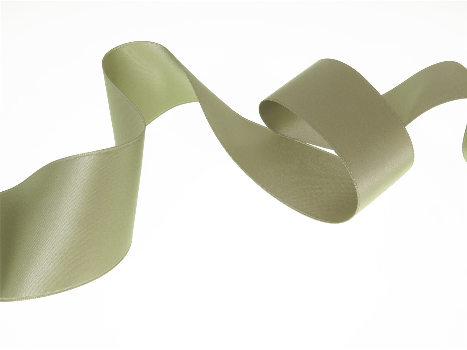 Double Face Satin Ribbon - Plain - 50 Khaki - 50 mm