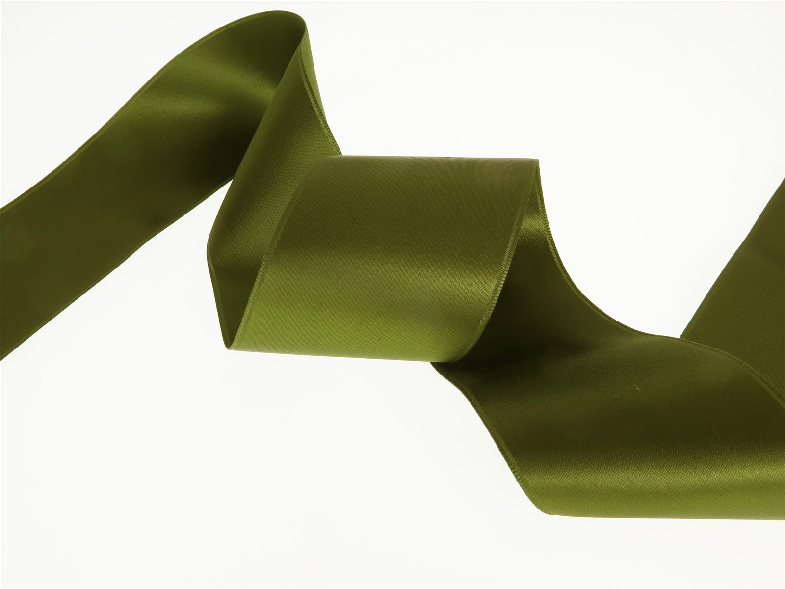 Double Face Satin Ribbon - Plain - 80 Loden - 50 mm