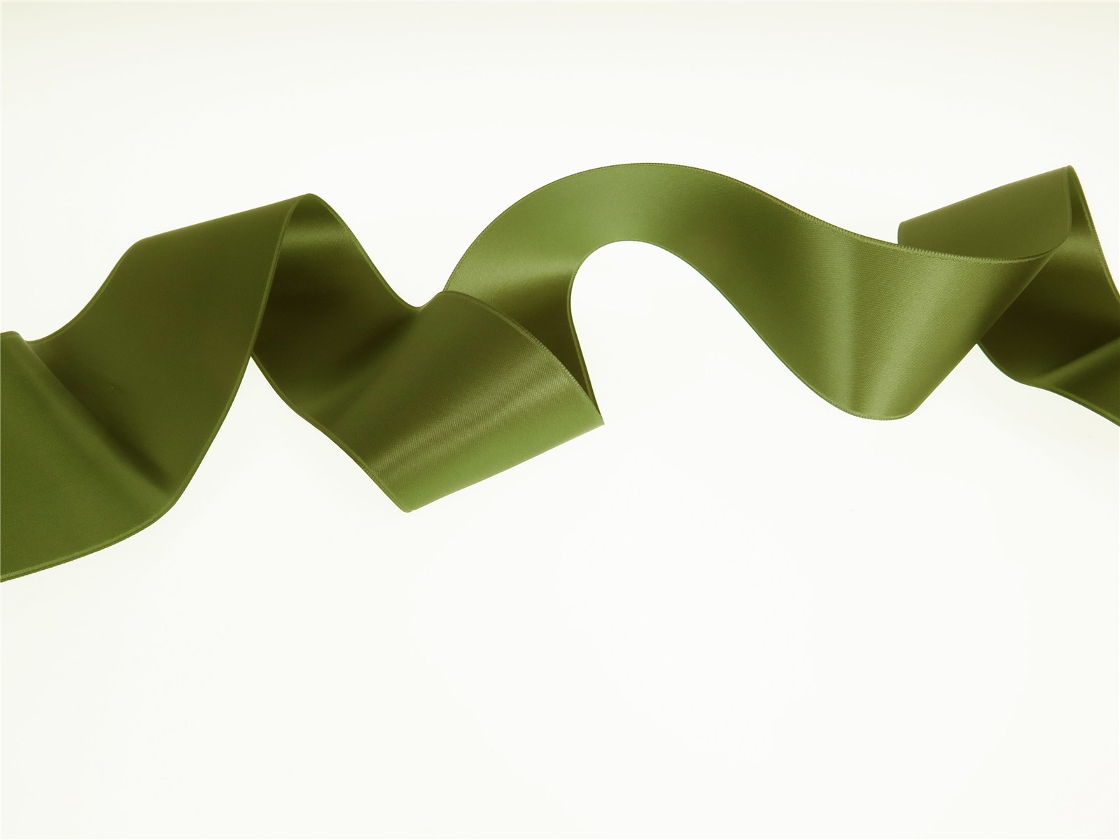 Ruban Satin double face - uni - 893 Olive - 50 mm