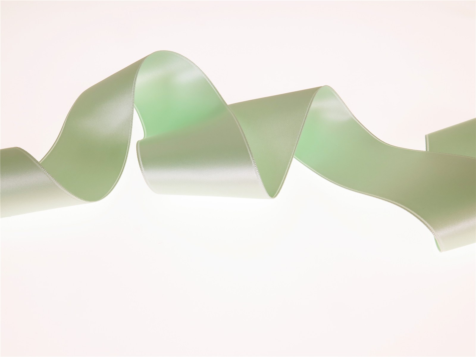 Double Face Satin Ribbon - Plain - 48 Tilleul - 50 mm