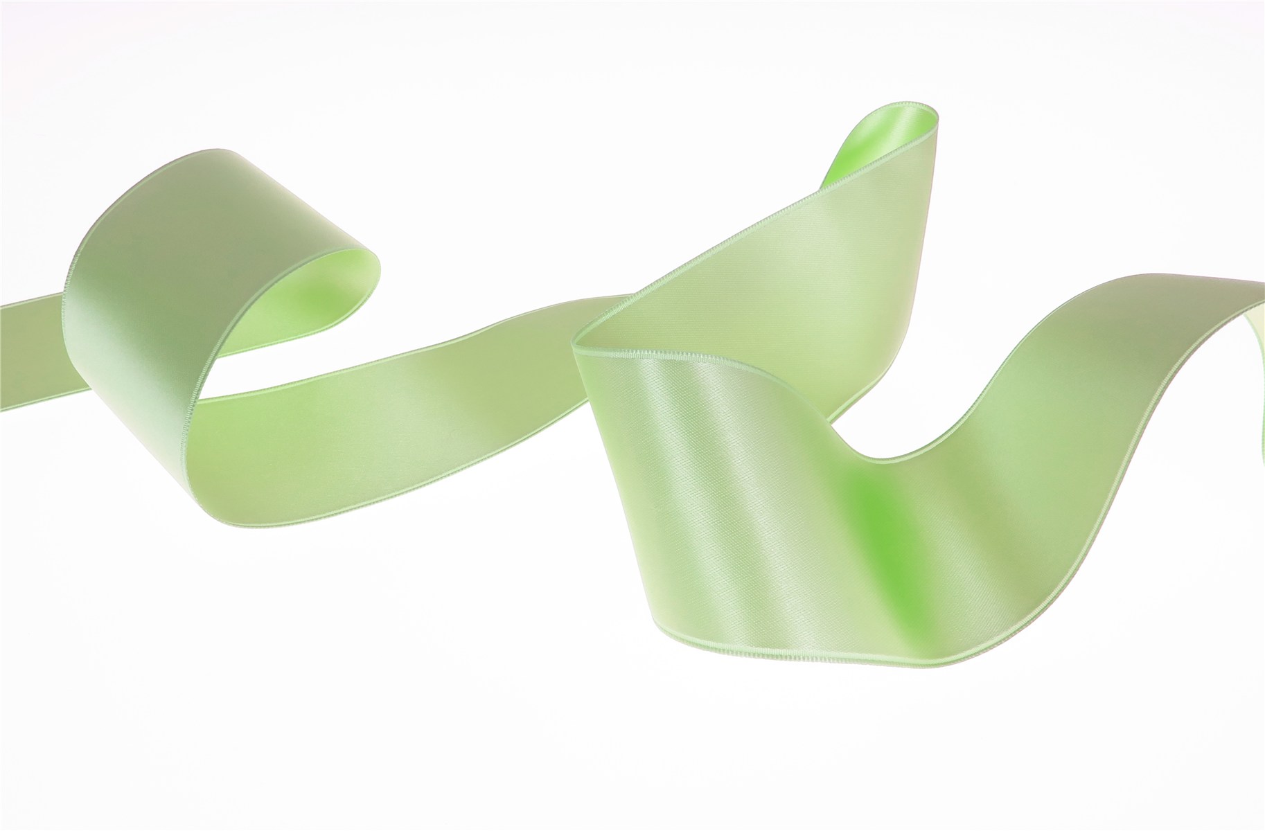 Double Face Satin Ribbon - Plain - 84 Pomme - 50 mm