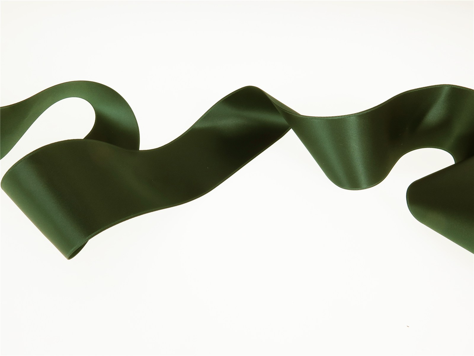 Double Face Satin Ribbon - Plain - 69 Foret - 50 mm