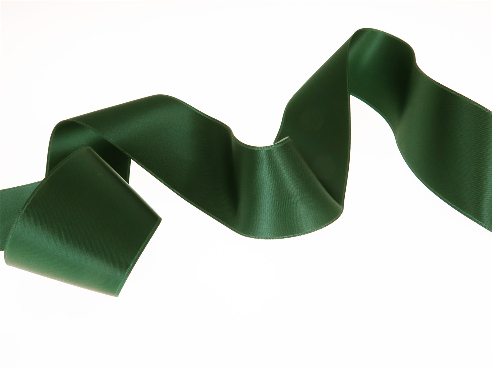 Double Face Satin Ribbon - Plain - 864 Dark Green - 50 mm