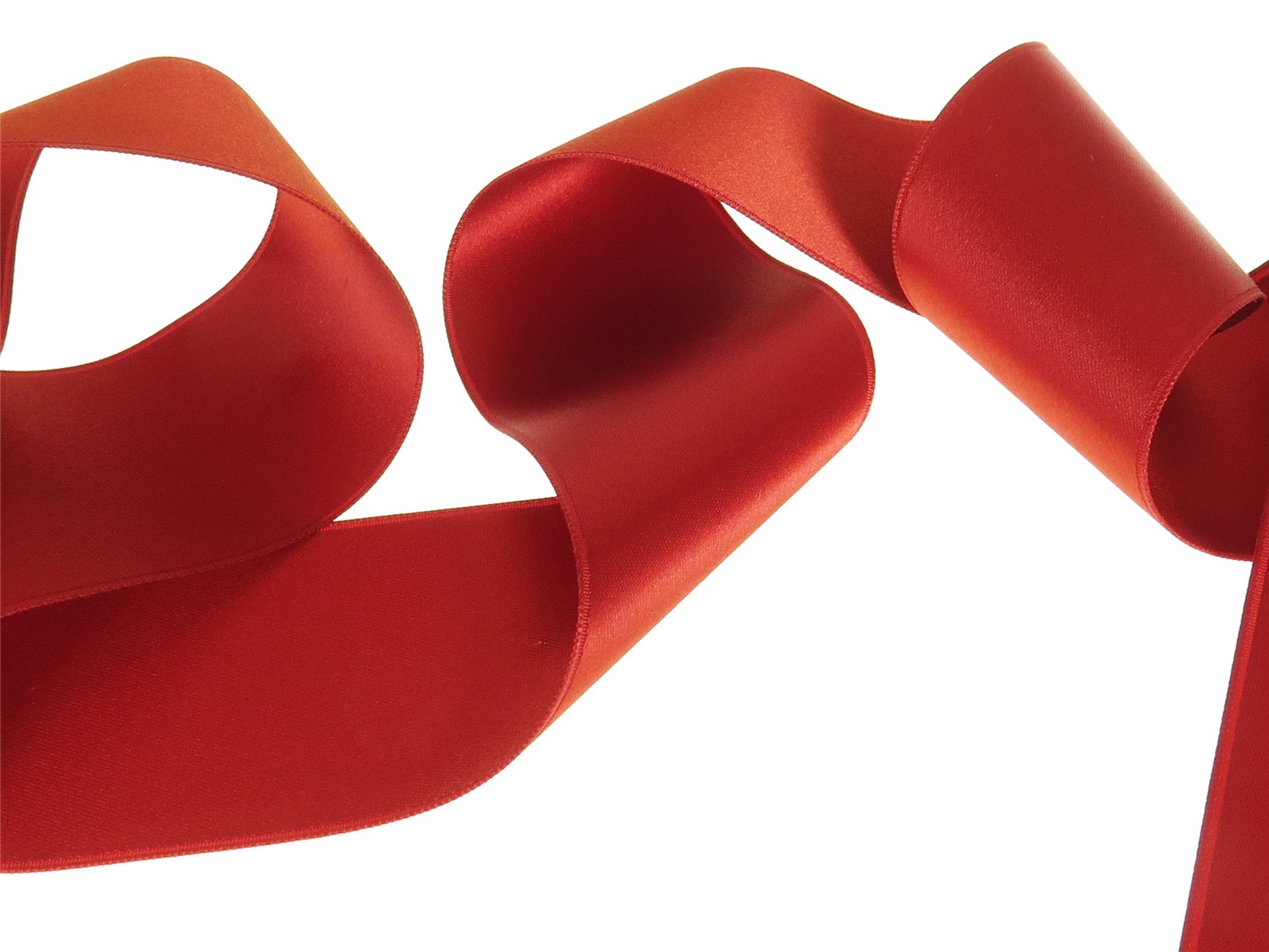 Double Face Satin Ribbon - Plain - 44 Rouille - 50 mm