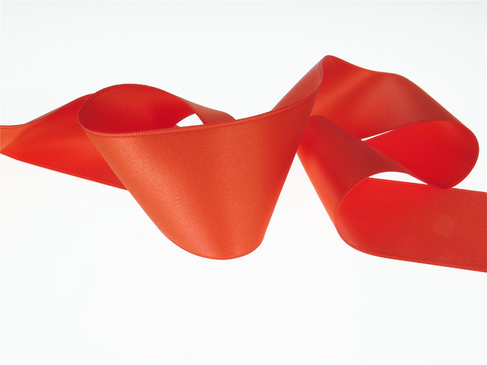 Double Face Satin Ribbon - Plain - 148 Corail - 50 mm