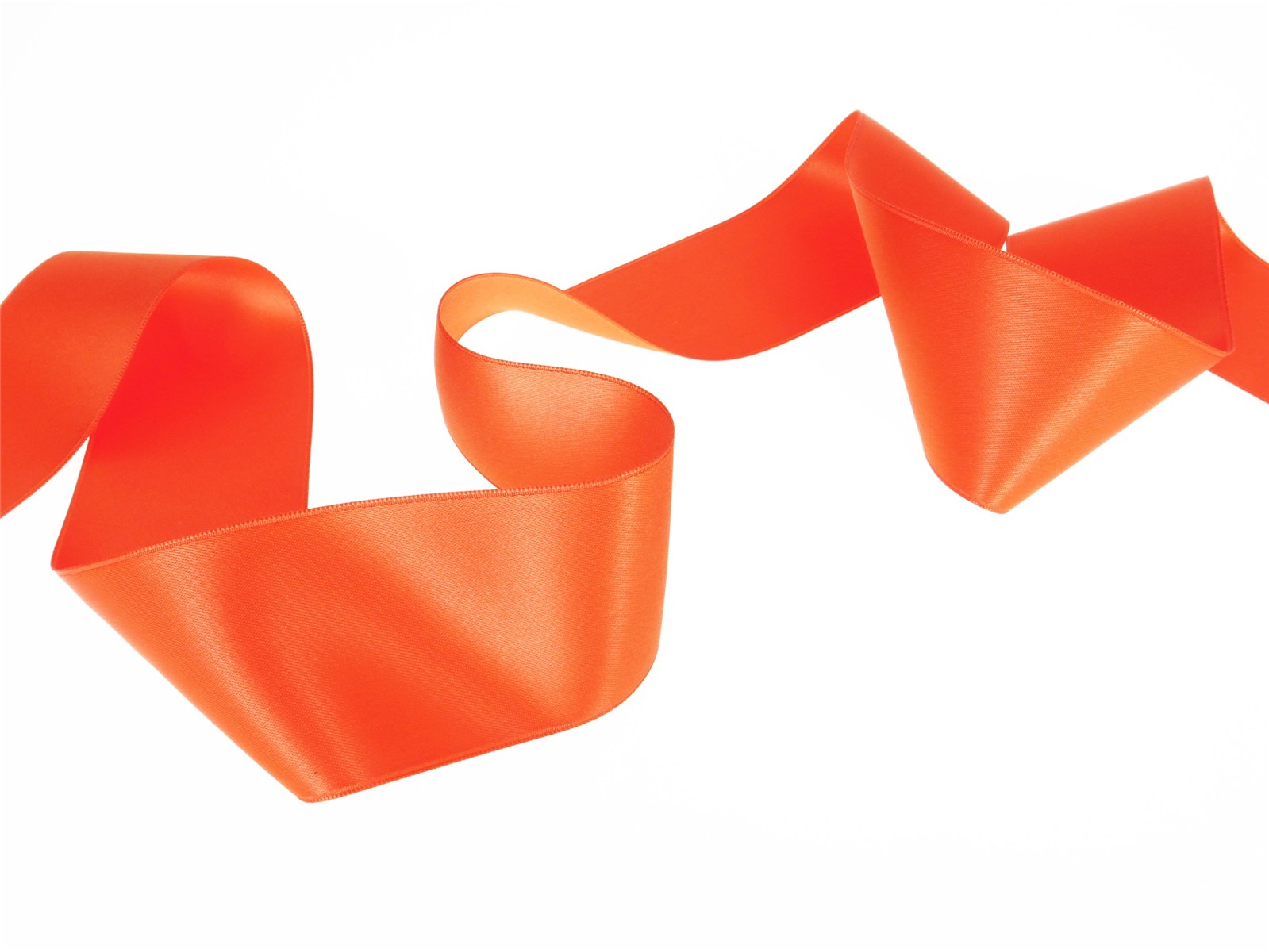 Double Face Satin Ribbon - Plain - 79 Orange - 50 mm