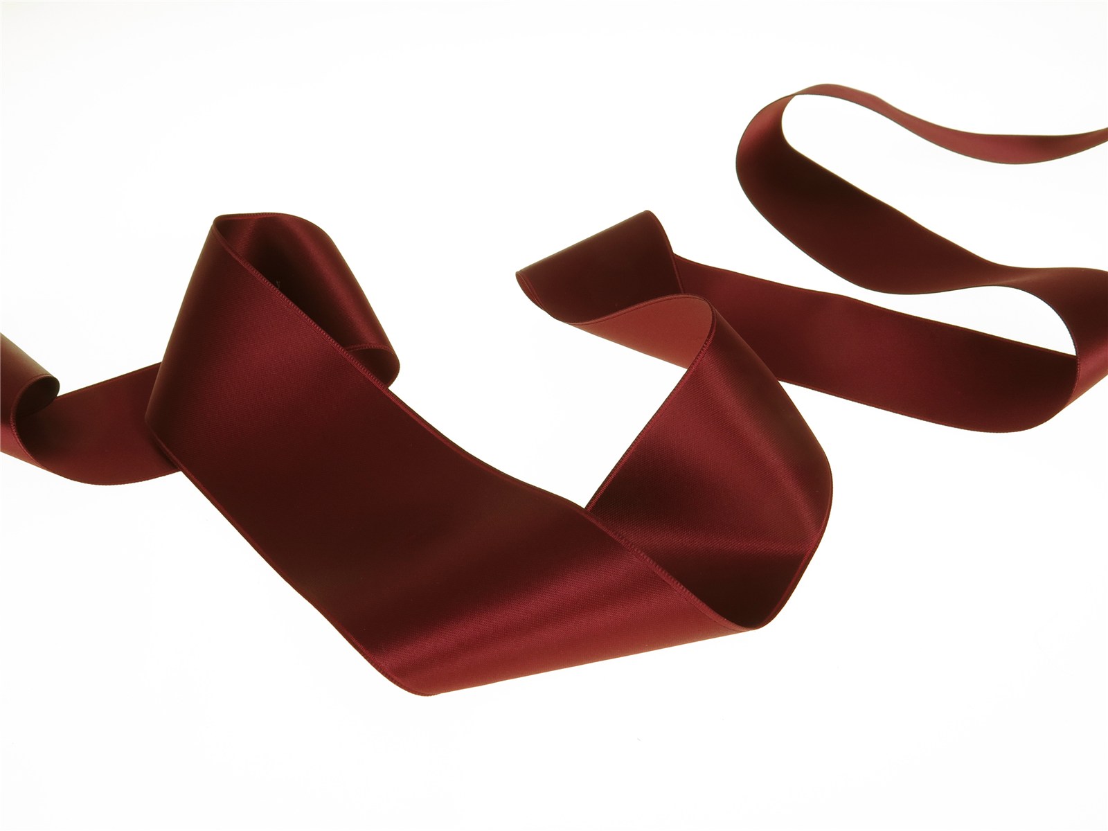 Double Face Satin Ribbon - Plain - 357 Dark Ruby - 50 mm