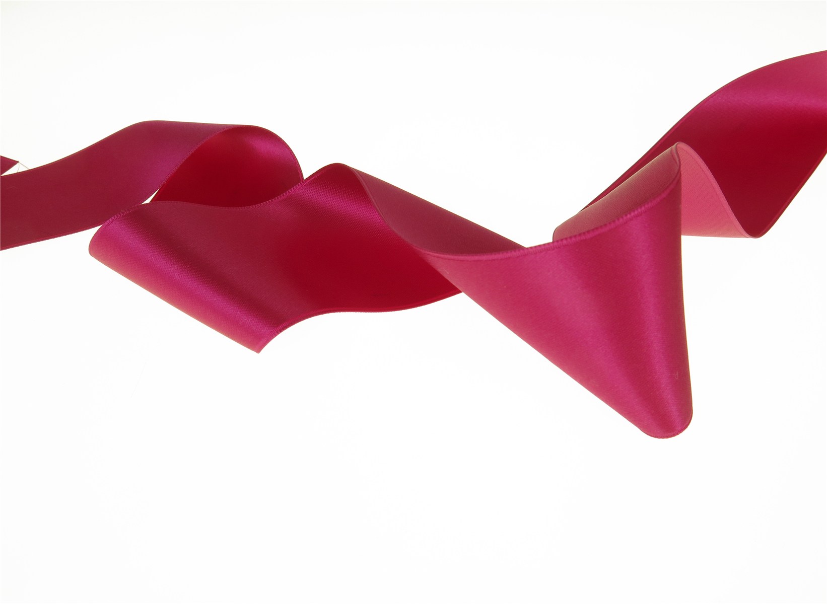 Double Face Satin Ribbon - Plain - 91 Fuchsia - 50 mm