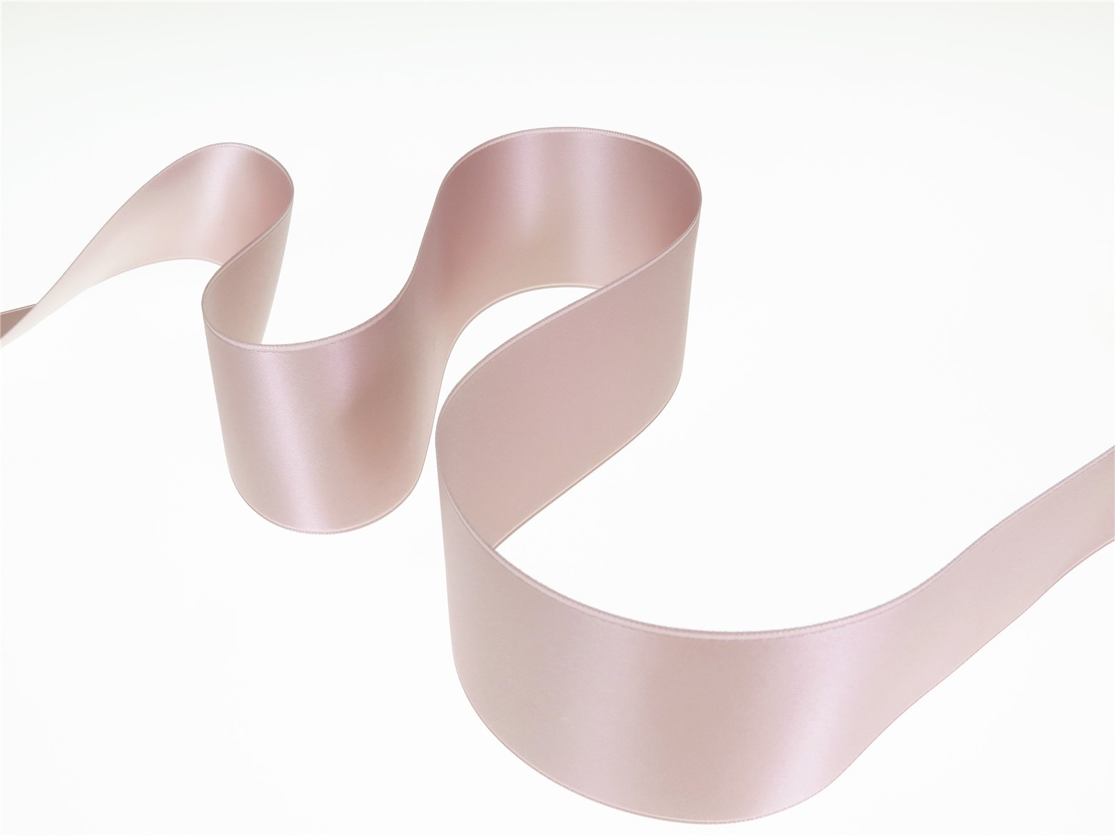 Double Face Satin Ribbon - Plain - 254 Misty Rose - 50 mm