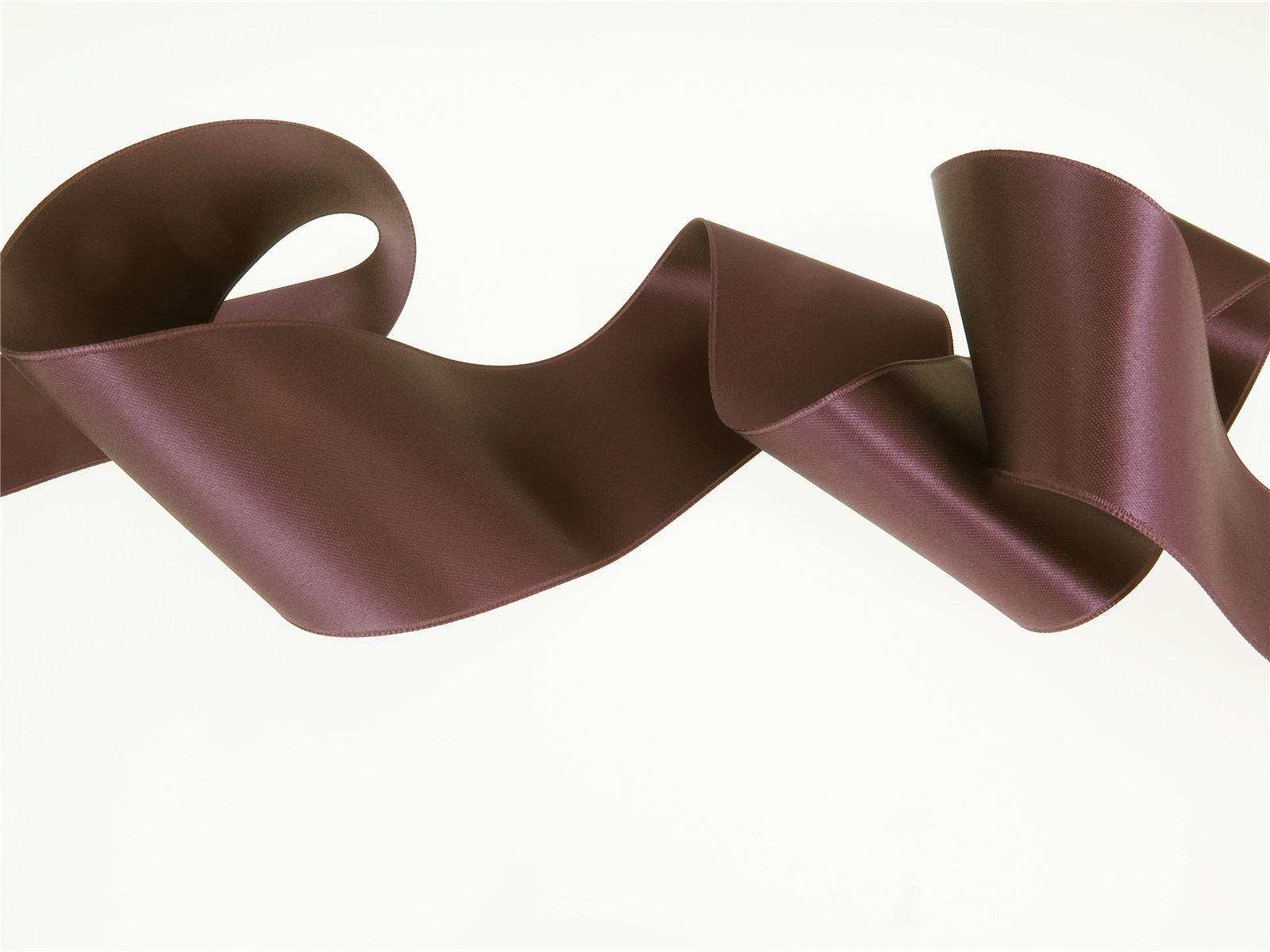 Double Face Satin Ribbon - Plain - 456 Prune - 50 mm