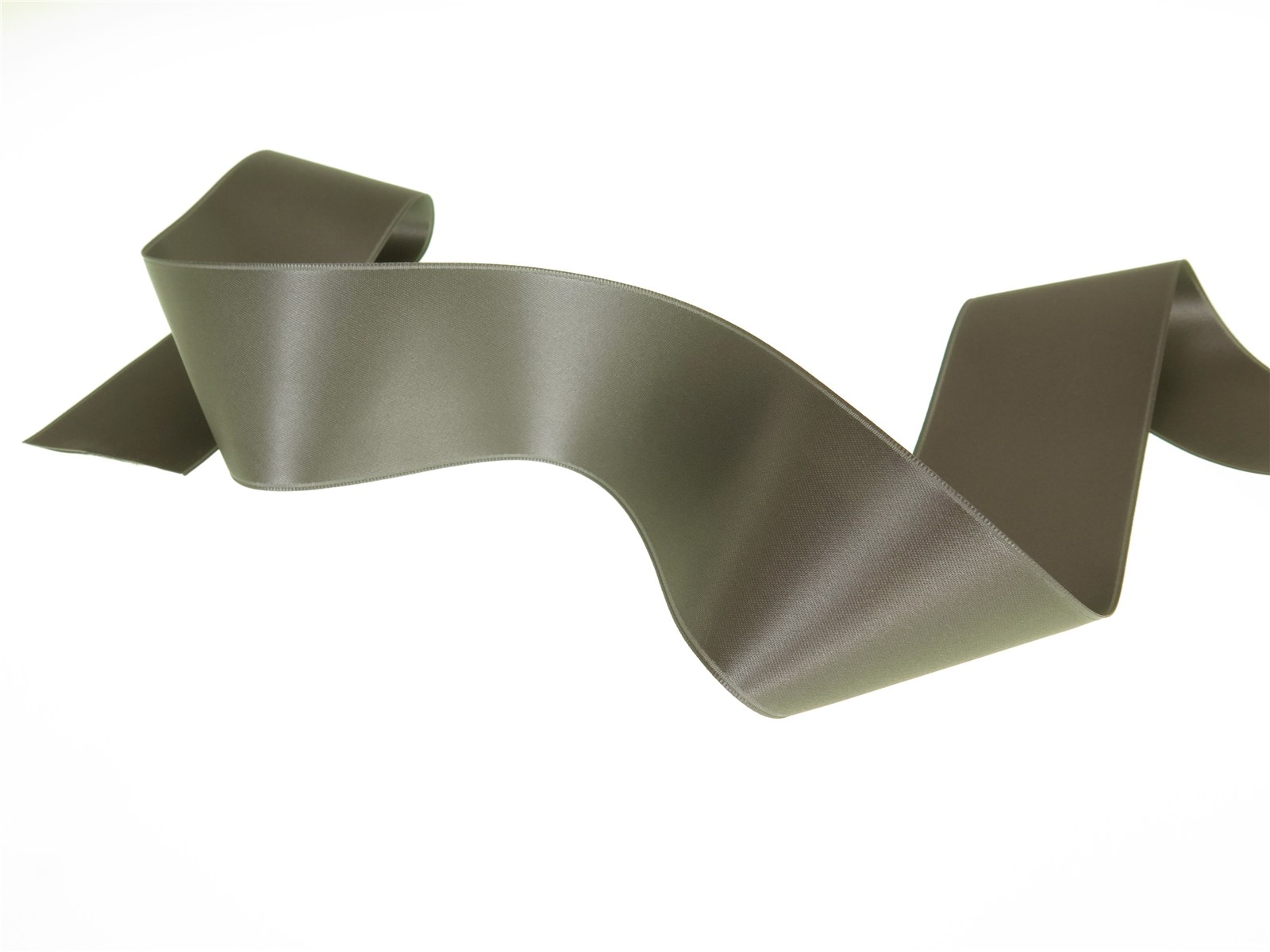 Double Face Satin Ribbon - Plain - 43 Elephant - 50 mm