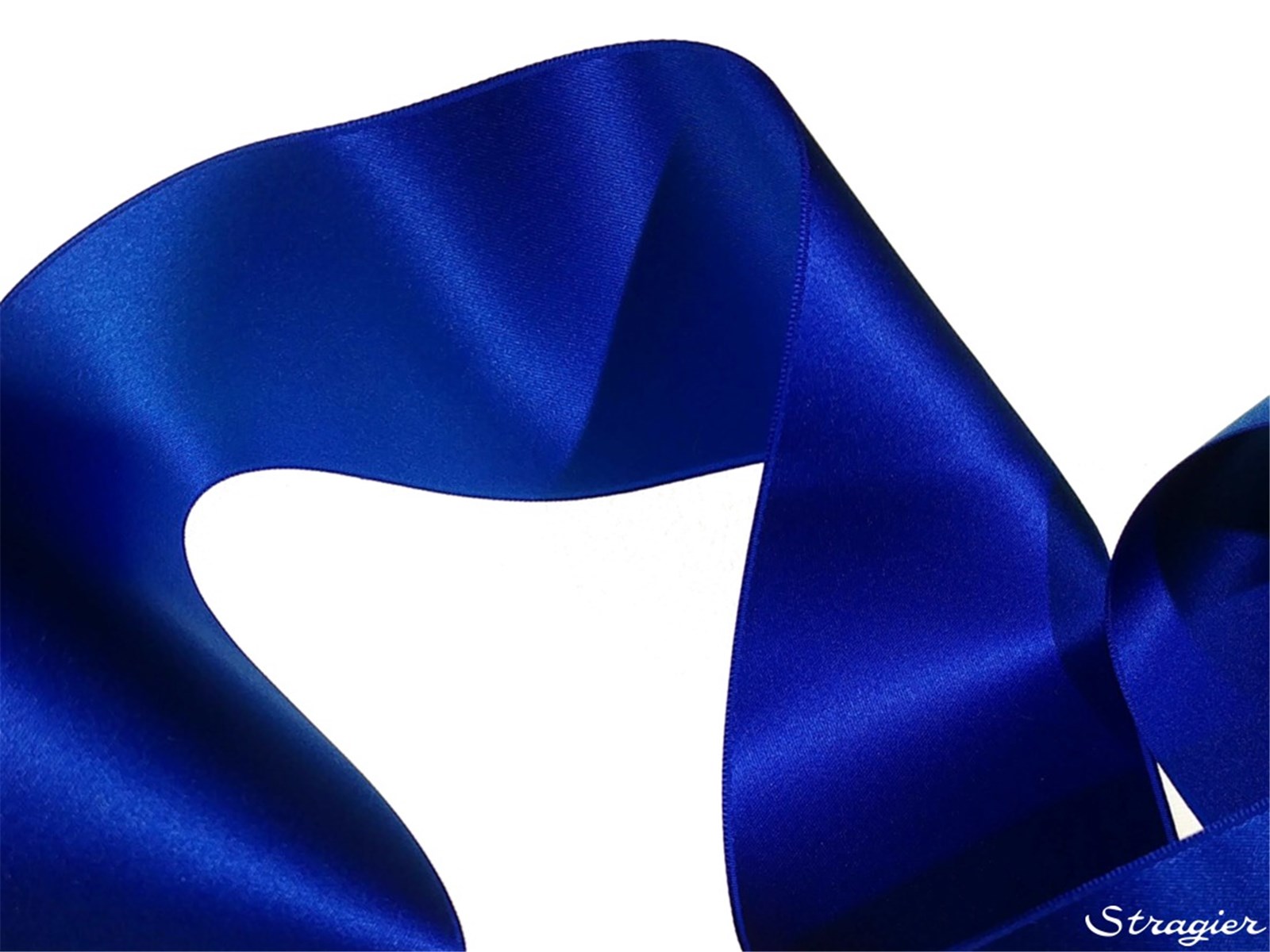 Double Face Satin Ribbon - Plain - 40 Royal - 70 mm