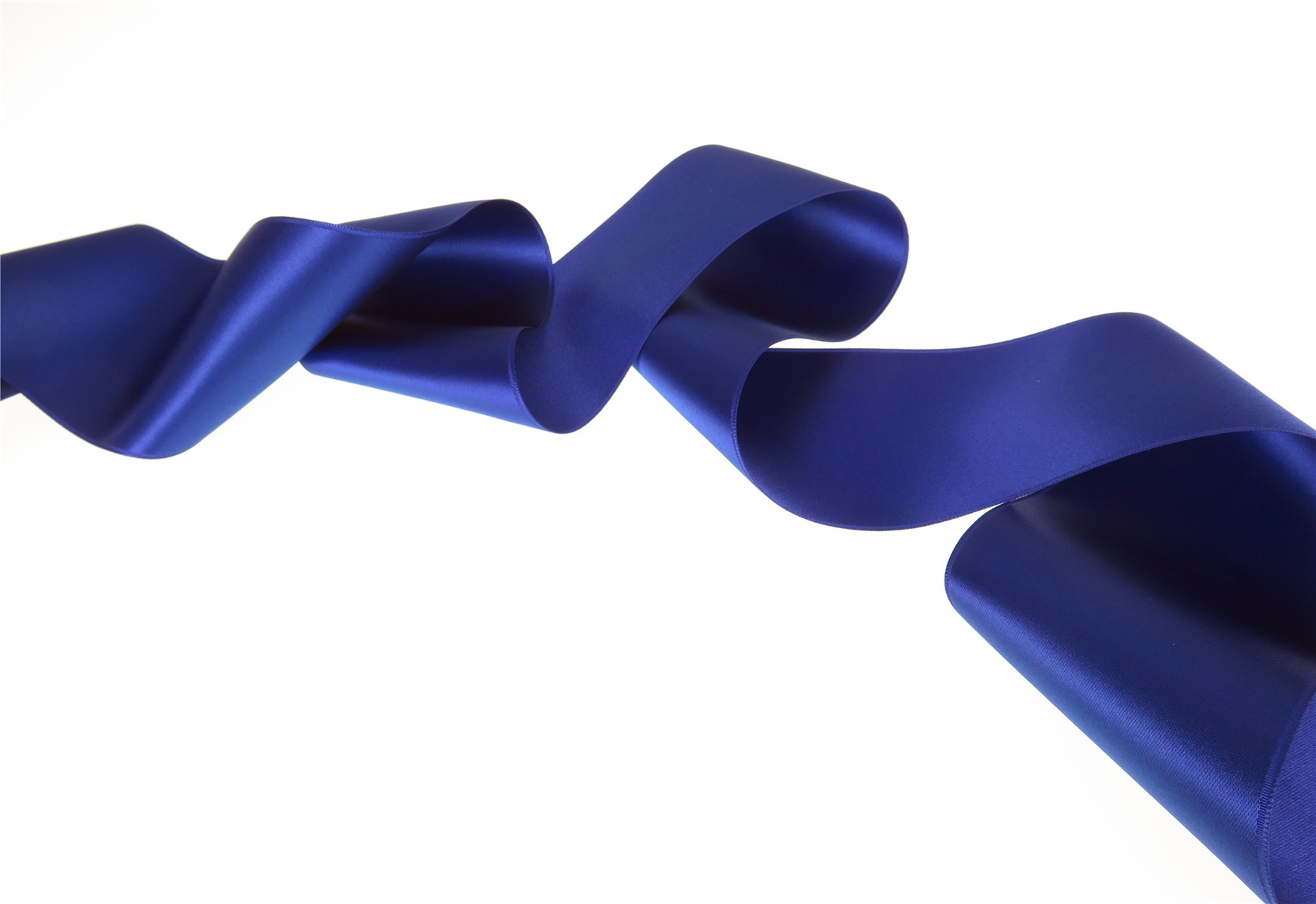 Double Face Satin Ribbon - Plain - 40 Royal - 100 mm