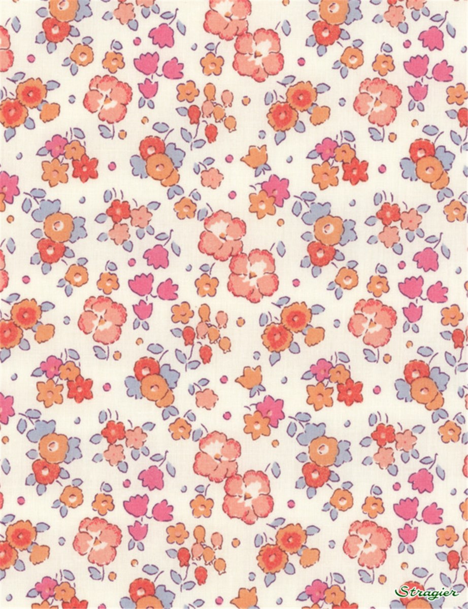 Liberty Tana Lawn - 4285 Ella and Libby - Mandarine 