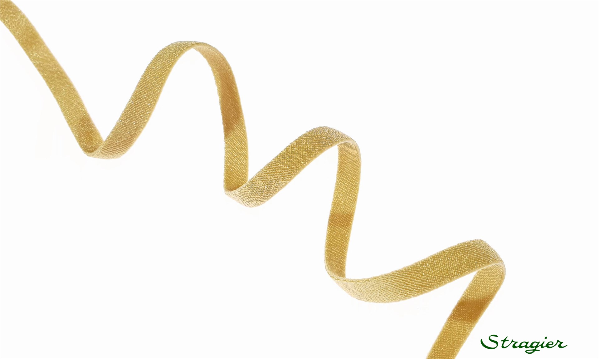 Ruban Satin extensible - uni - Gold - 6 mm