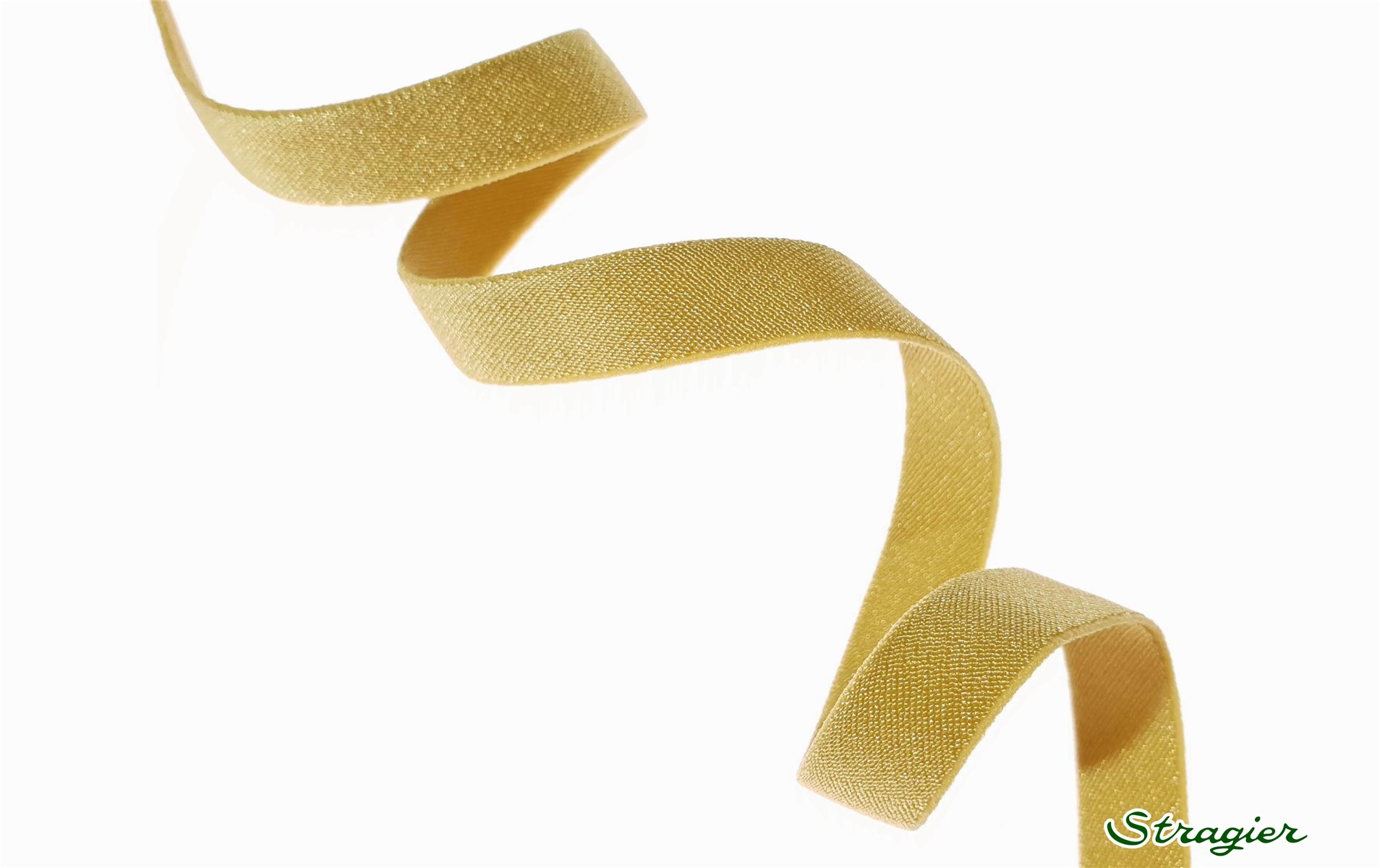 Ruban Satin extensible - uni - Gold - 10 mm