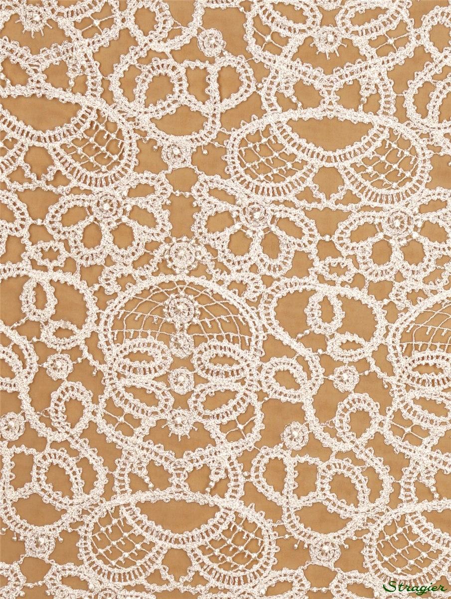Guipure Lace - Venise - Stragier Ivory - 70 cm