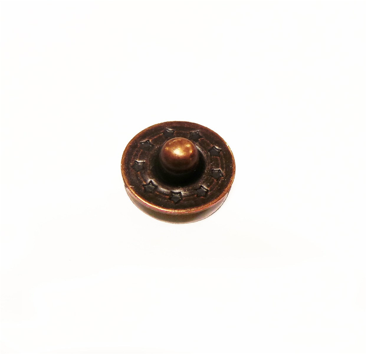 Rivet -face visible - Etoiles - Cuivre vieilli - 6 mm