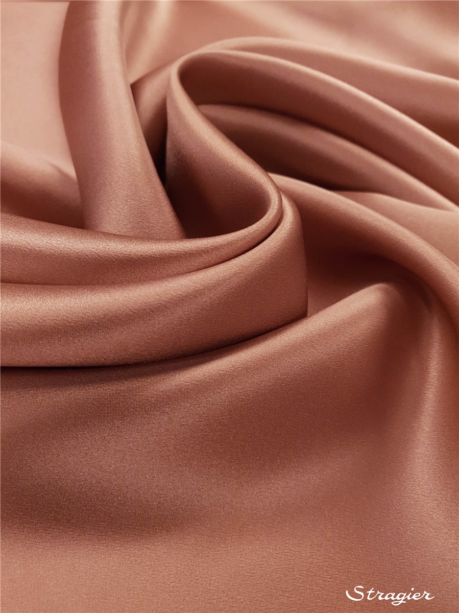 Silk Satin Crepe - Plain - Dusk