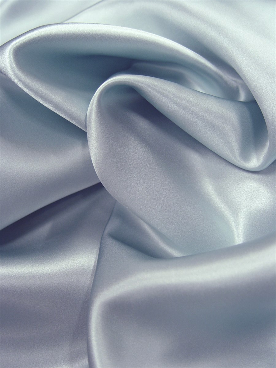 Silk Satin Crepe - Plain - Sky
