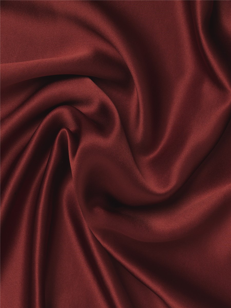 Silk Satin Crepe - Plain - Wine