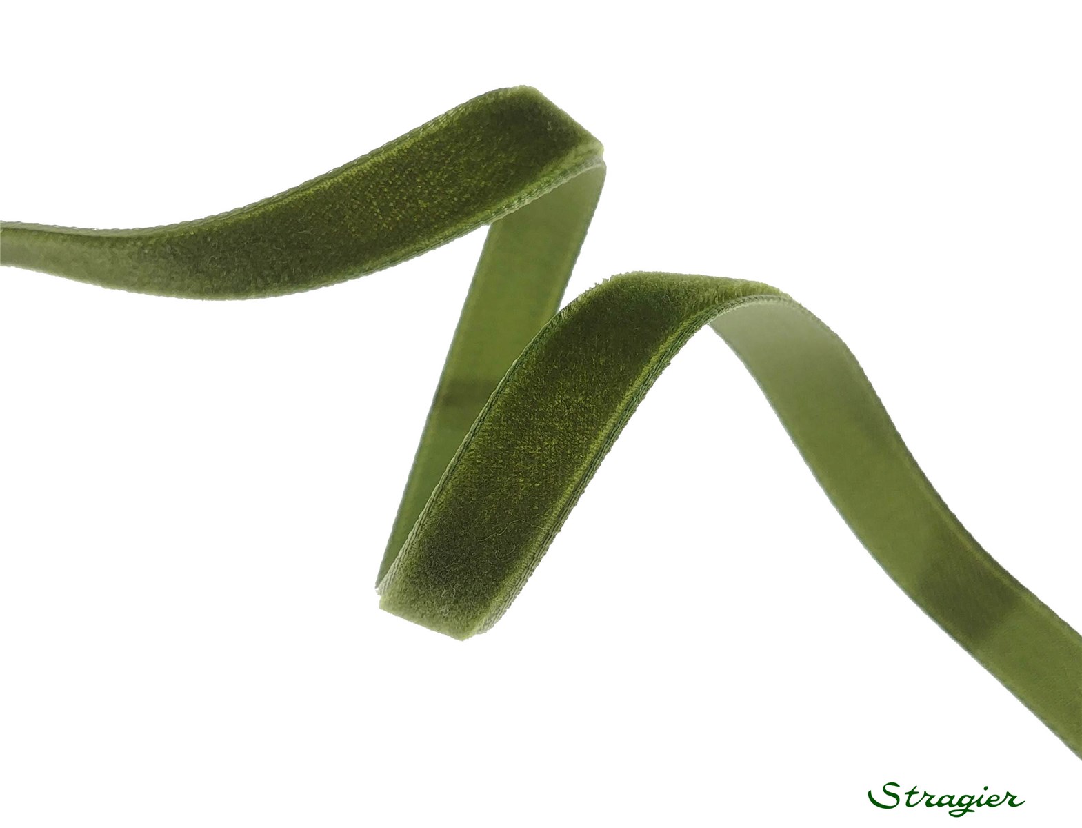 Ruban Velours - uni - 549 Mousse - 9 mm