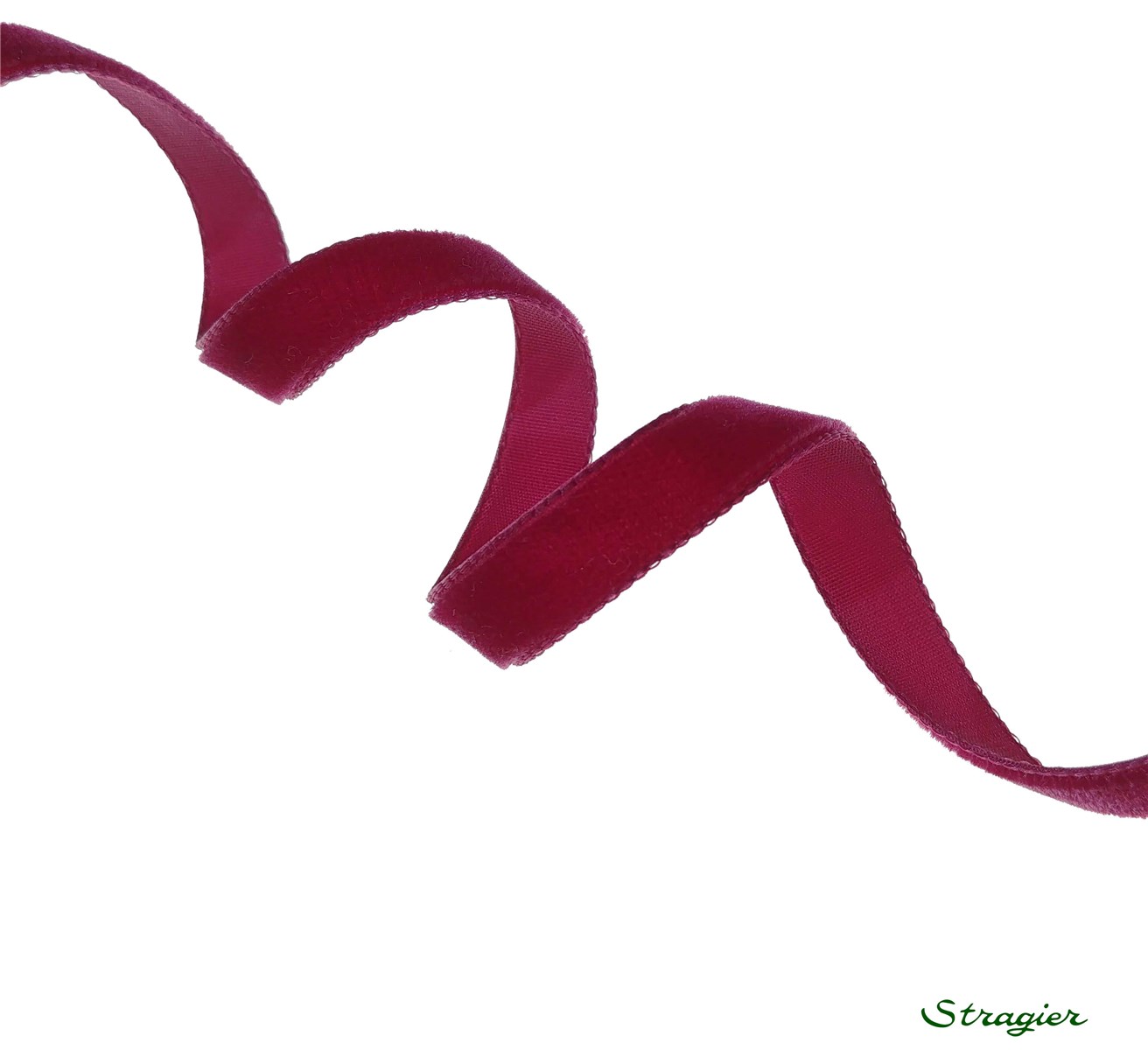 Ruban Velours - uni - 424 Wine - 9 mm