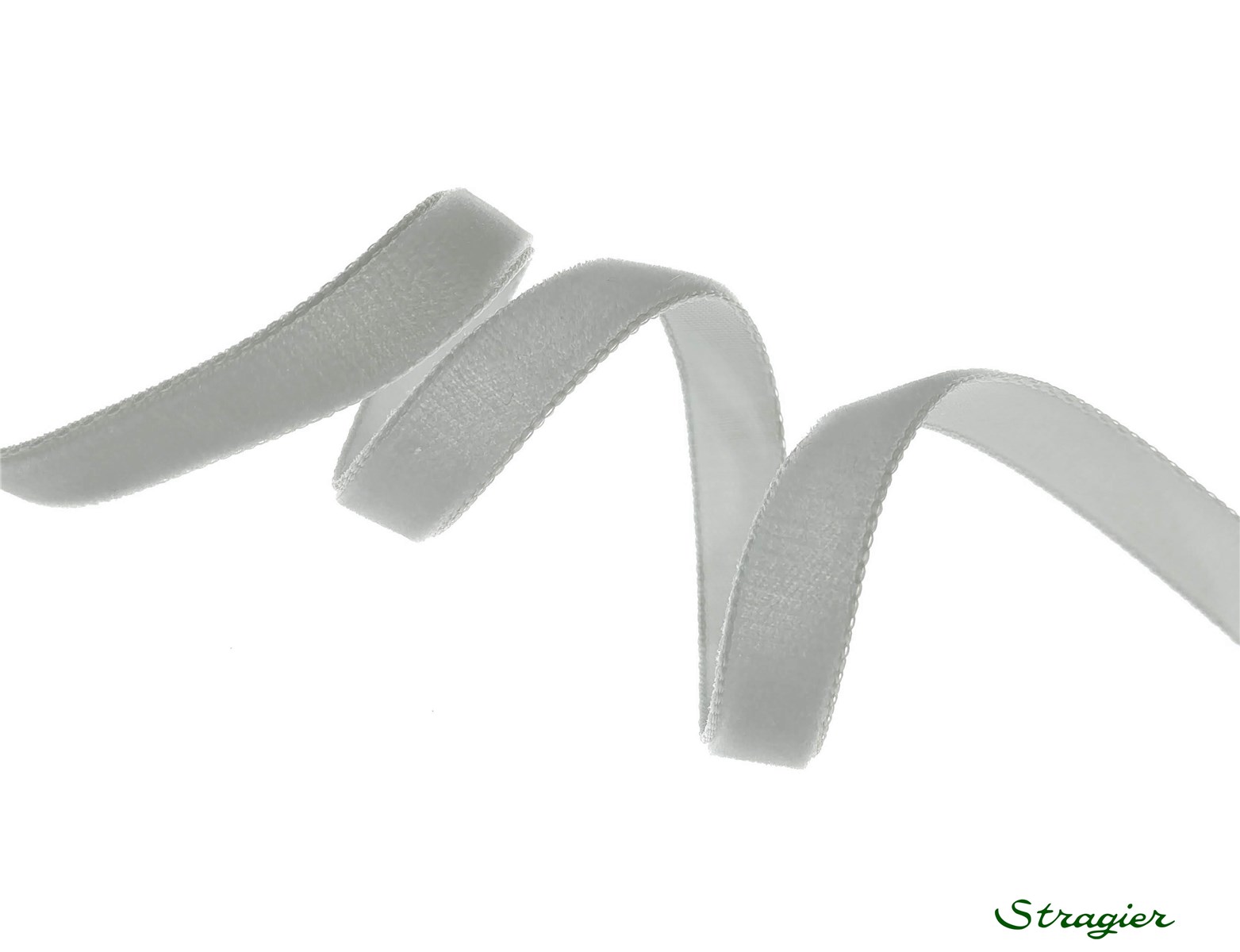 Ruban Velours - uni - 702 Argent - 9 mm