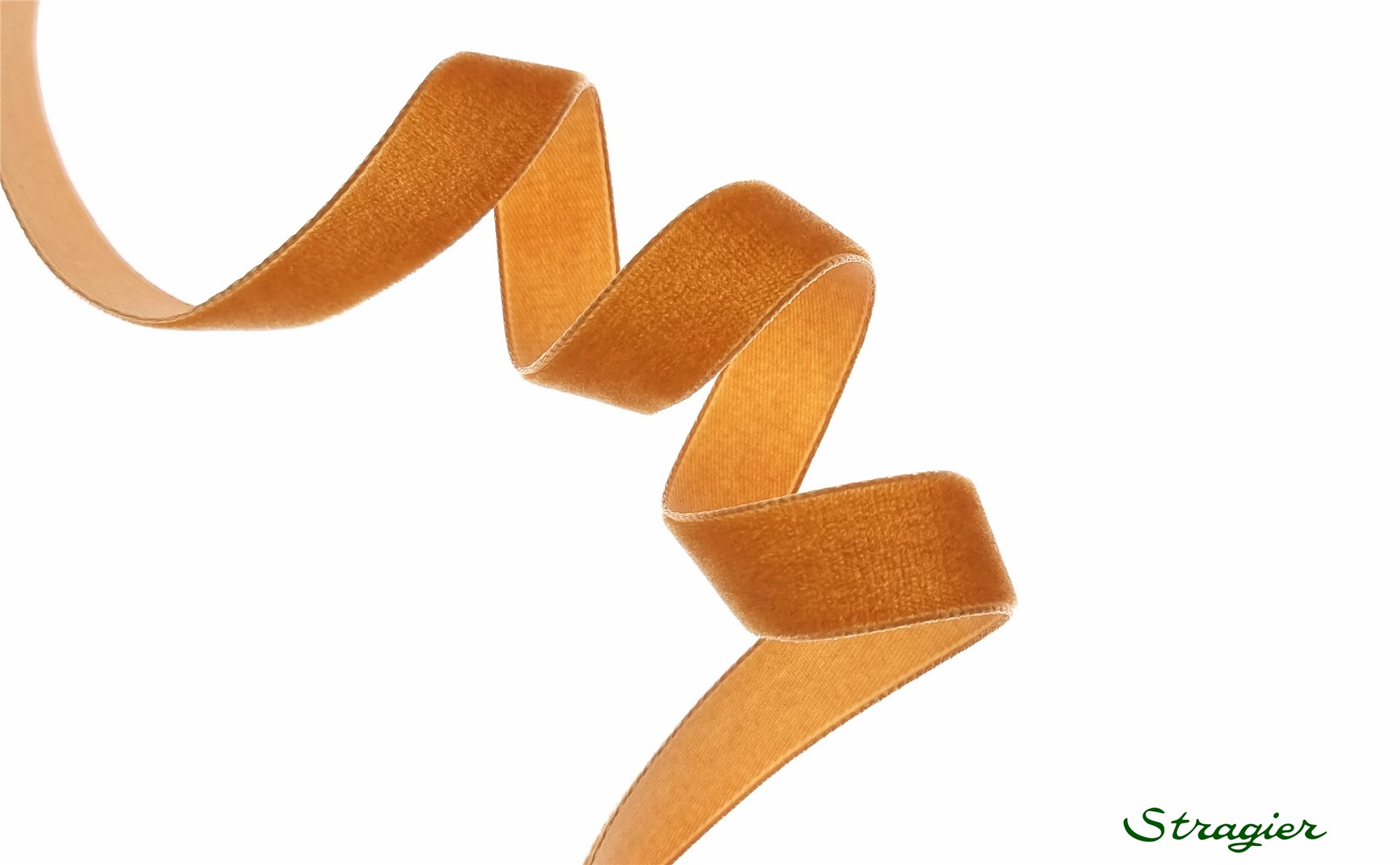 Ruban Velours - uni - 447 Copper - 16 mm