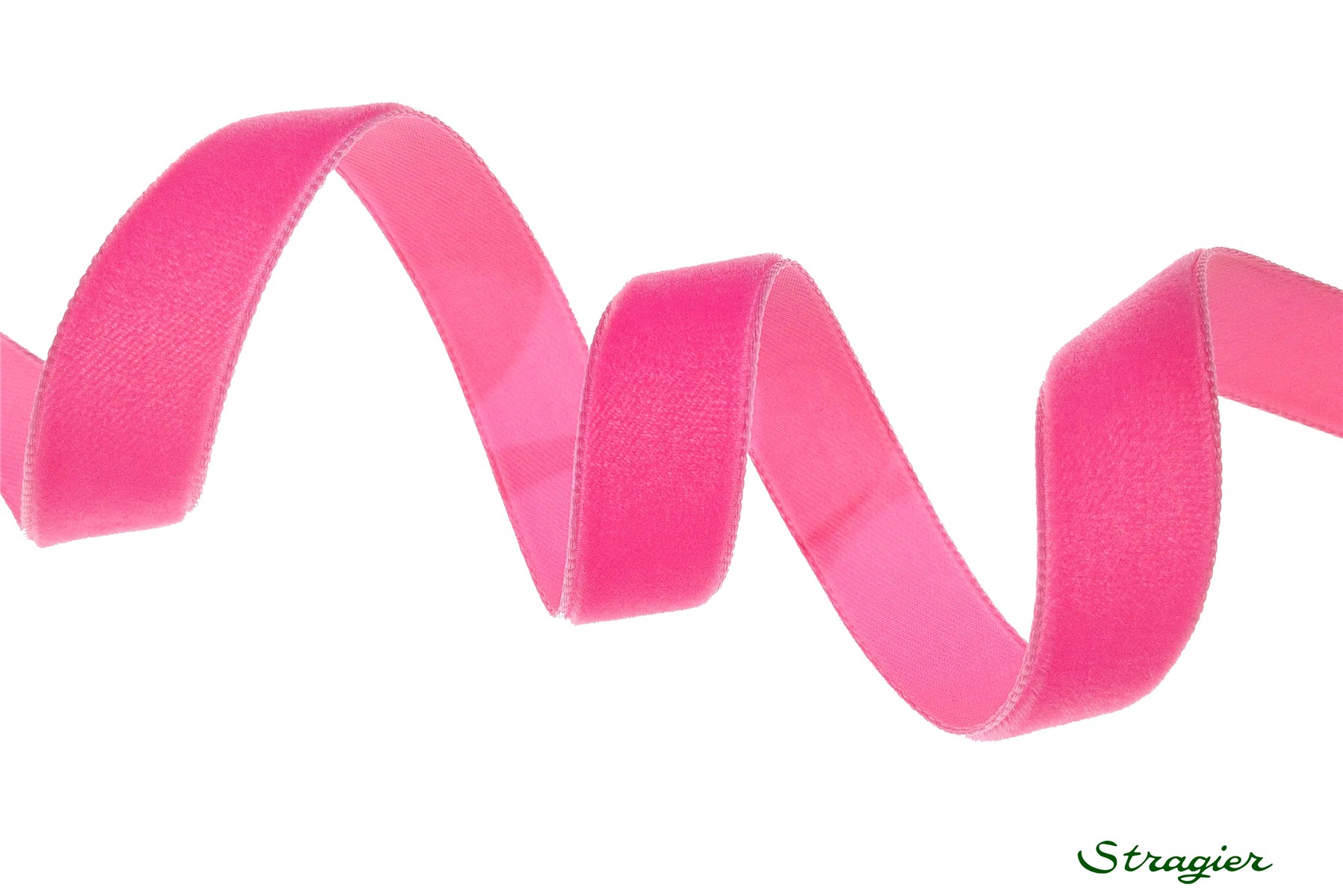 Ruban Velours - uni - 421 Shocking - 16 mm