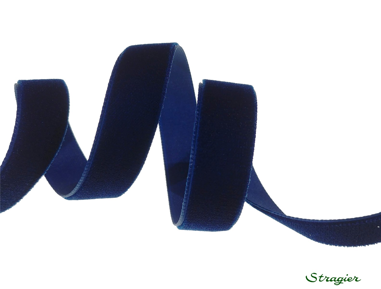 Ruban Velours - uni - 419 Navy - 16 mm