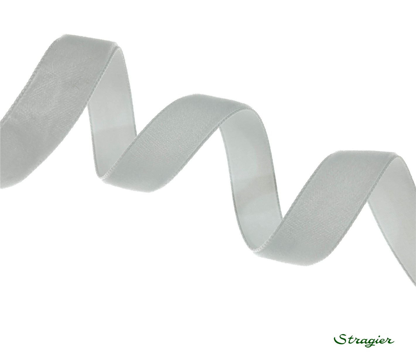 Ruban Velours - uni - 702 Argent - 16 mm