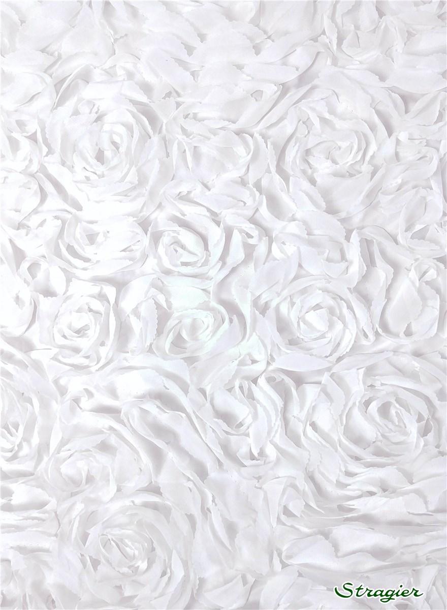 Tissu souple à Relief - 3D Flowers - Porcelaine Stragier