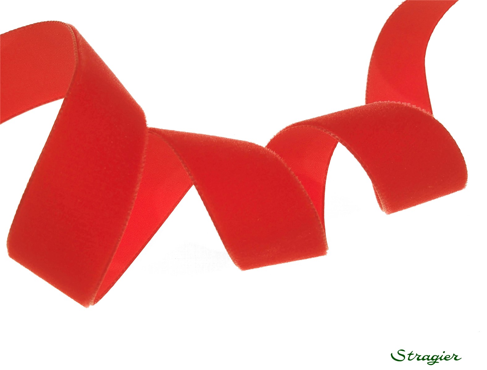 Ruban Velours - uni - 629 Rouge - 22 mm