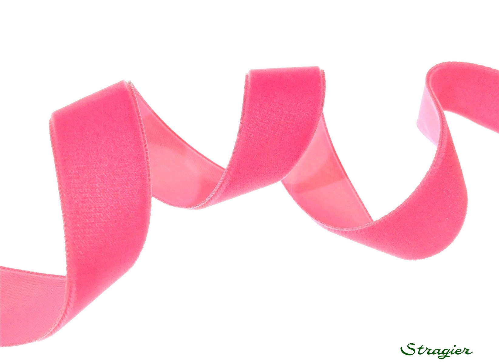 Ruban Velours - uni - 421 Shocking - 22 mm