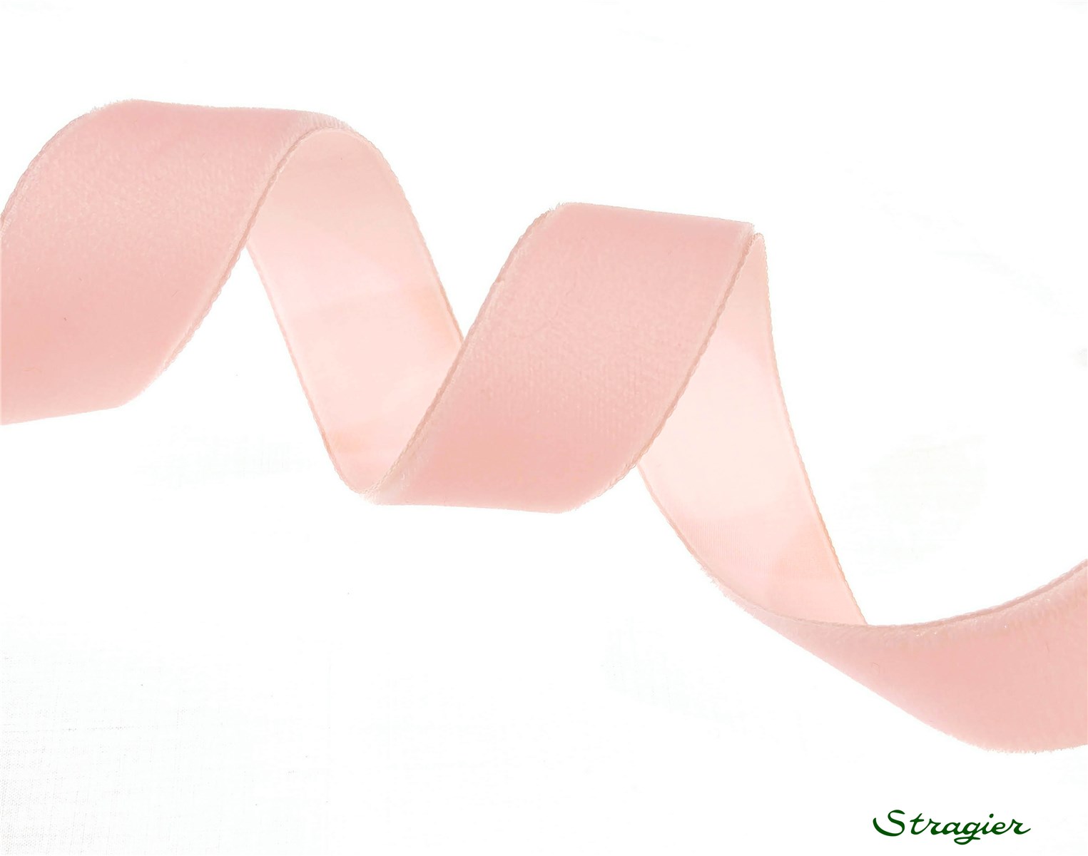 Ruban Velours - uni - 630 Pink - 22 mm