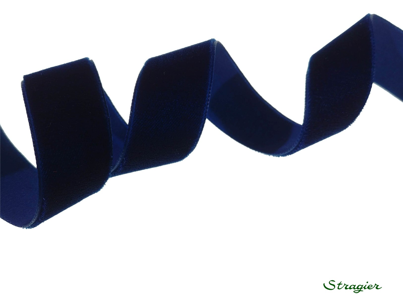 Ruban Velours - uni - 419 Navy - 22 mm