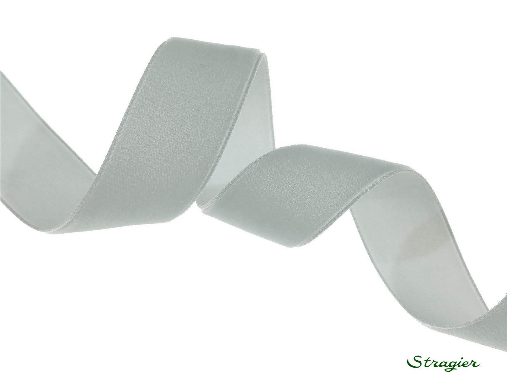 Ruban Velours - uni - 702 Argent - 22 mm