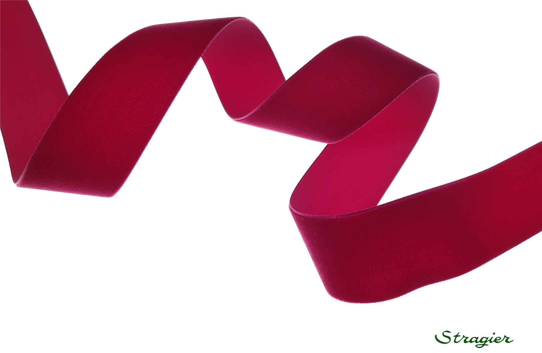 Velvet Ribbon - Plain - 424 Wine - 36 mm