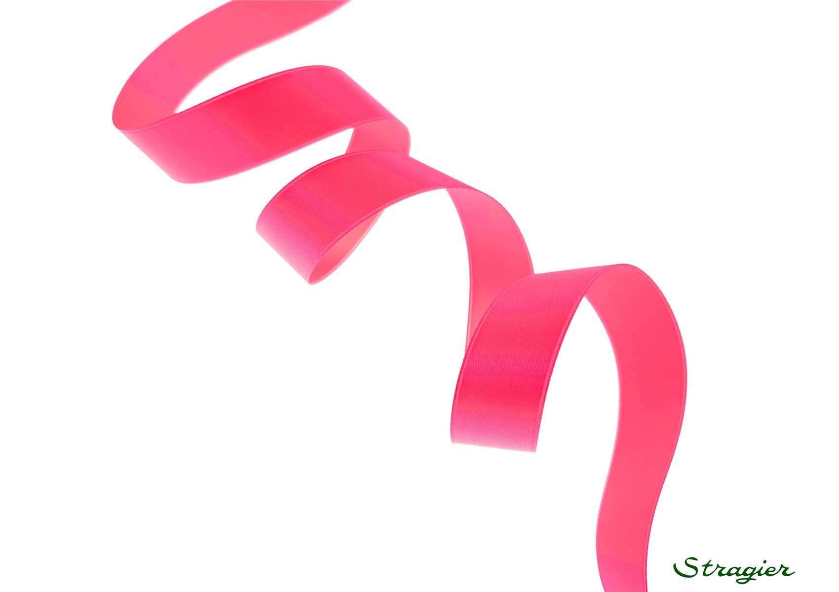 Double Face Satin Ribbon - Plain - 999 Neon Pink - 16 mm