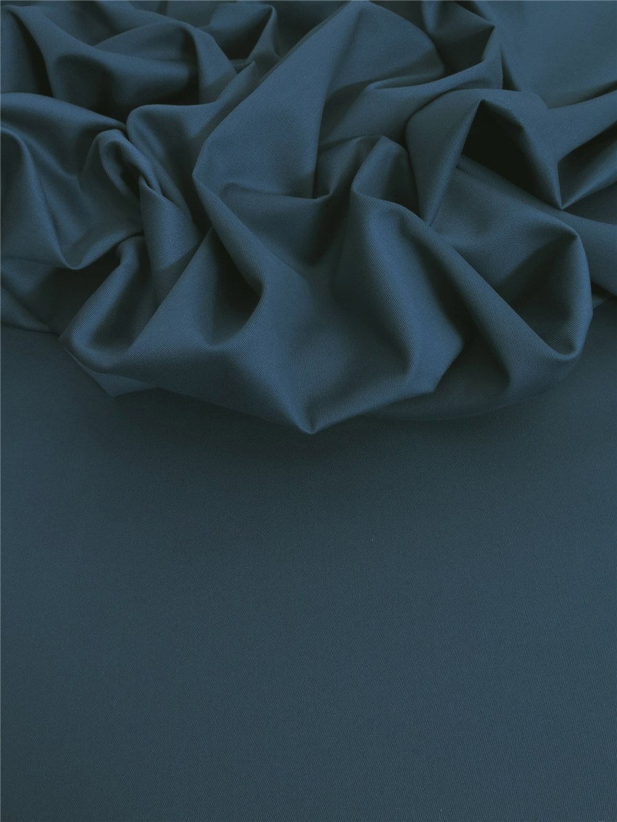 Sergé 215gr/m² - uni - Bleu pétrole