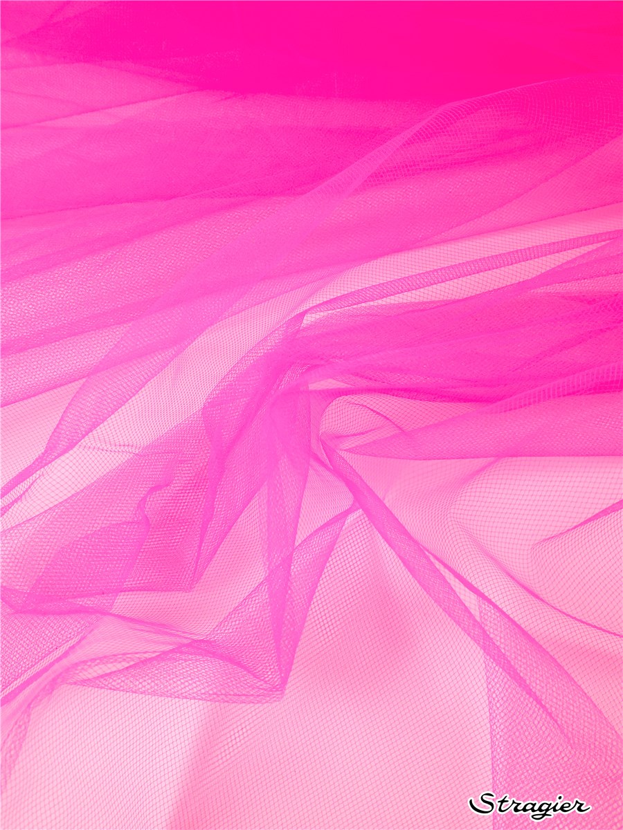 Tulle 20D - medium Shape - Plain - Rose Fluo
