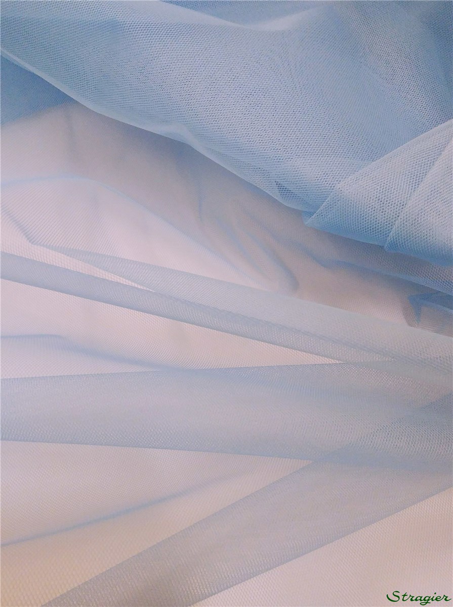 Tulle 40D - uni - Bleu Ciel