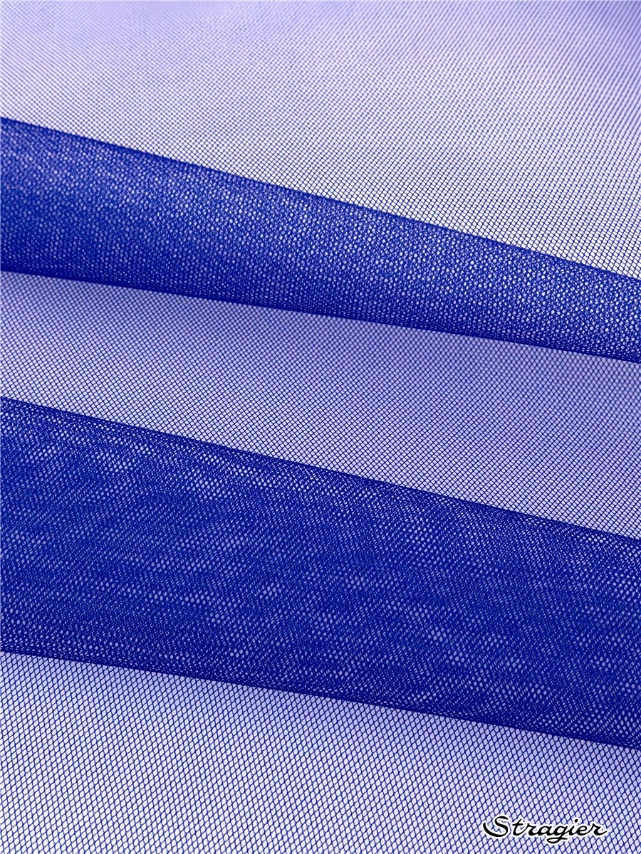Tulle 40D - uni - Bleu Outremer 