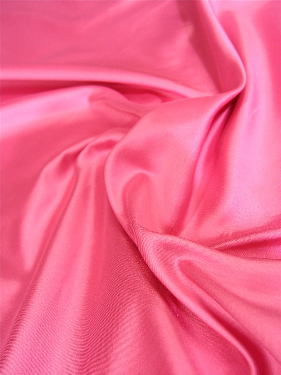 Satin duchesse 100% Soie (8 fils) - Uni - Rose Phlox 