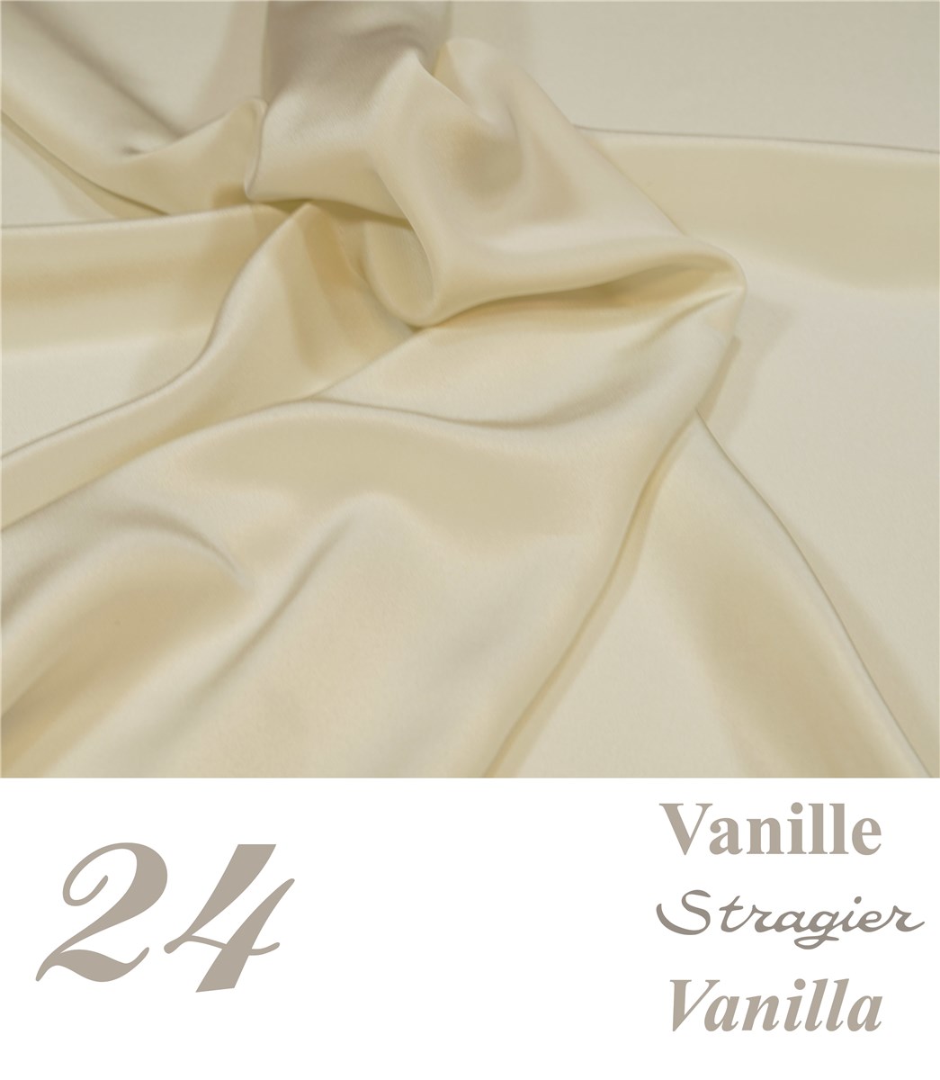 Crêpe de Chine - uni - Vanille Stragier