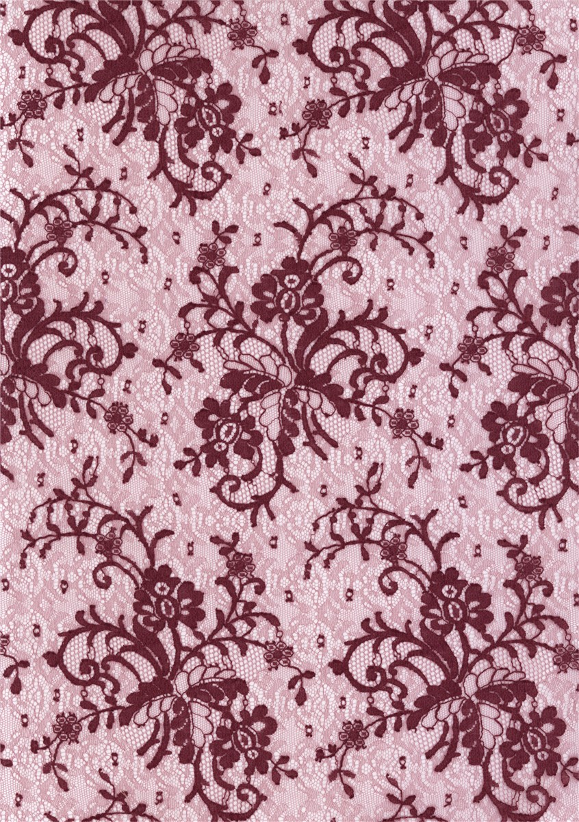 Dentelle de Calais fine - Nestia - Rose Zéphyr/Orchidée - 90 cm
