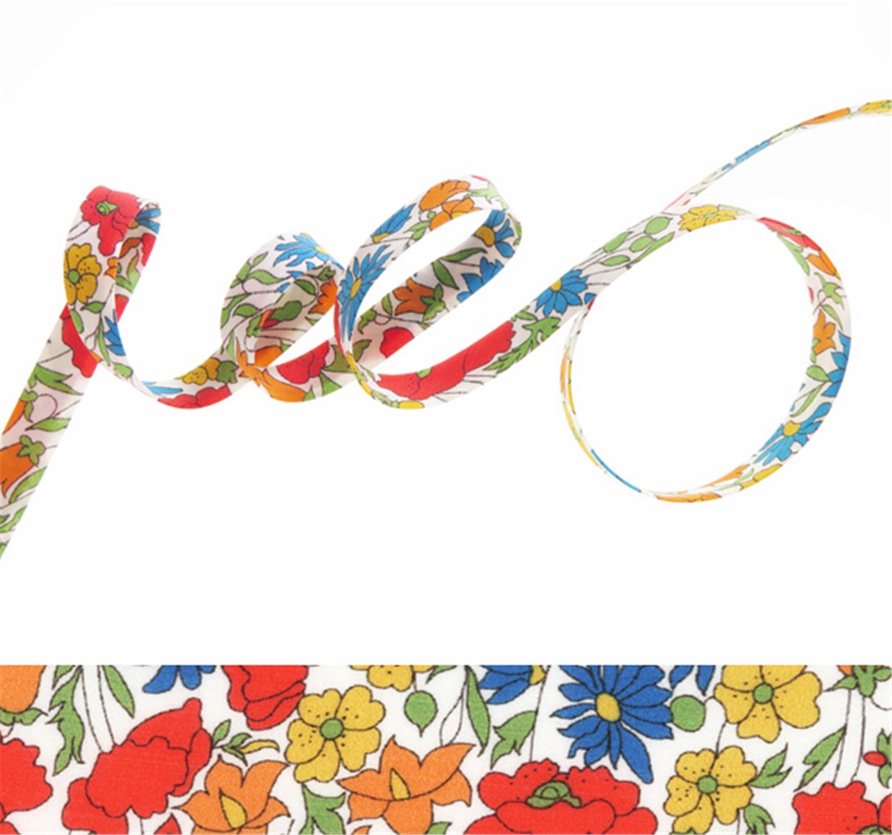 Biais Liberty - 4095 Poppy and Daisy - M - 10 mm