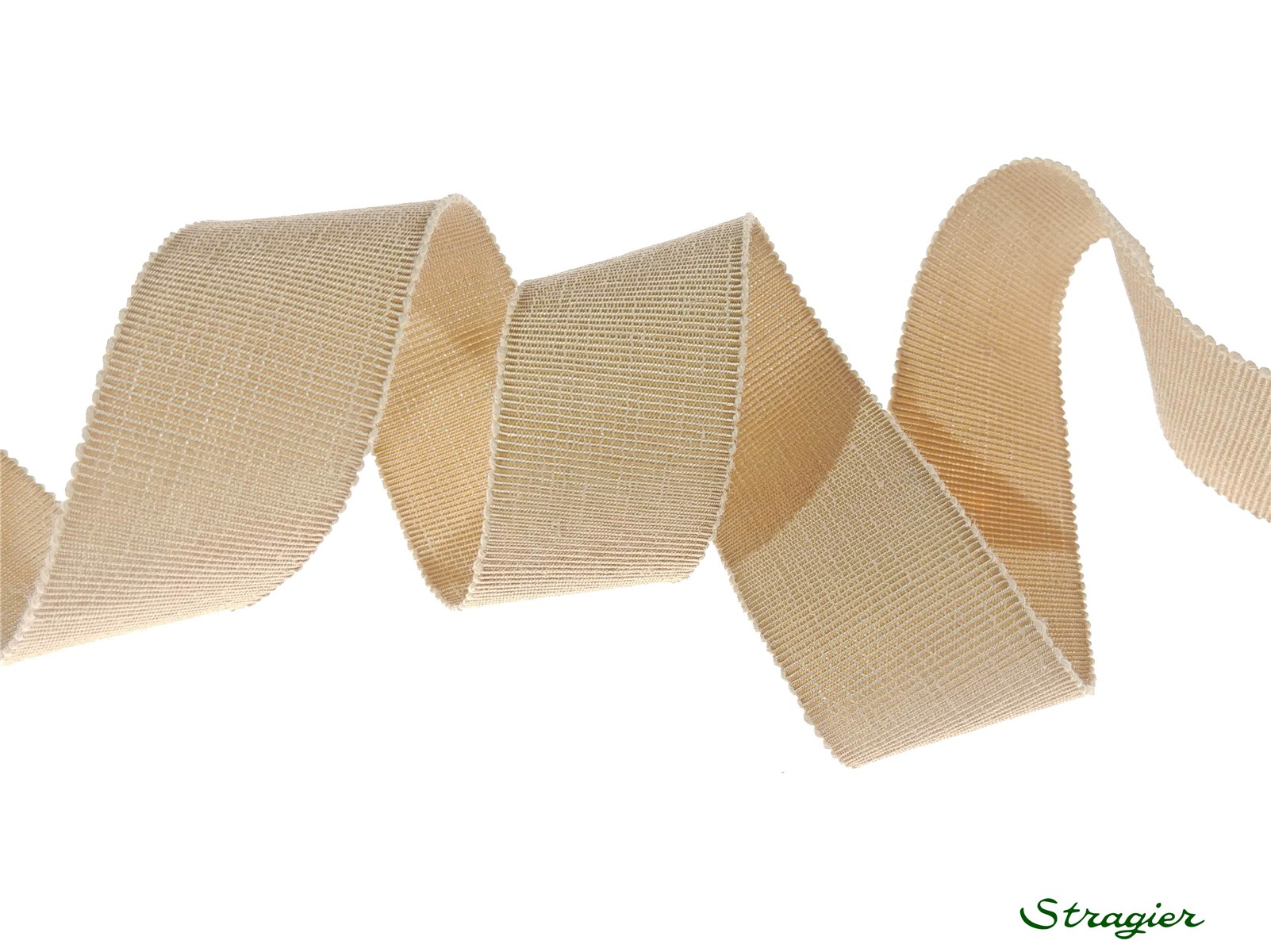 Grosgrain "Savoir-Faire" - Plain - Beige Camel - 25 mm