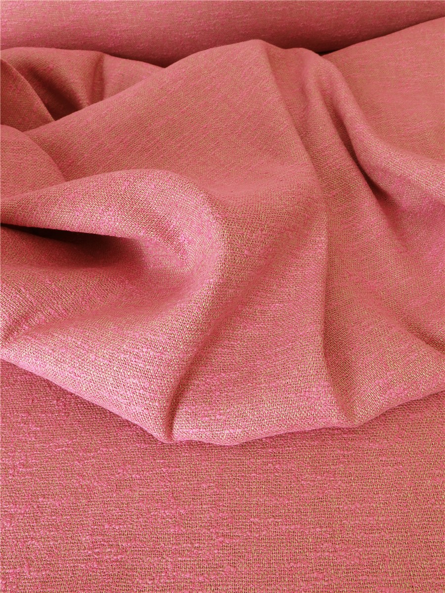 Tweed de Lin - uni - Rose Cyclamen 